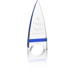 Crystal Crest Award - 9 inches