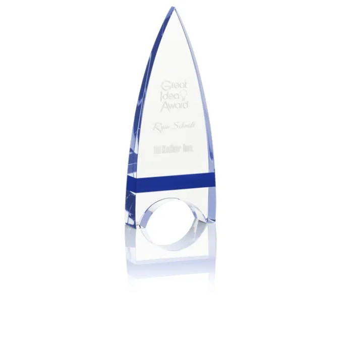 Crystal Crest Award - 8 inches