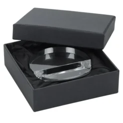 Crystal Paperweight Phone Stand - Round