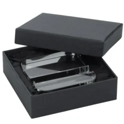 Crystal Paperweight Phone Stand - Square