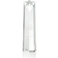 Crystal Star Obelisk Award - 14 inches