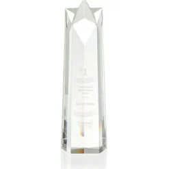 Crystal Star Obelisk Award - 12 inches