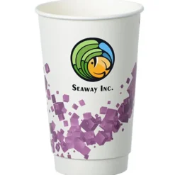 Cubes Floating Full Color Insulated Paper Cup - 16 oz.