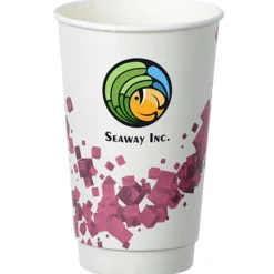 Cubes Floating Full Color Insulated Paper Cup - 16 oz.