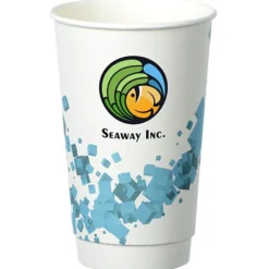 Cubes Floating Full Color Insulated Paper Cup - 16 oz.