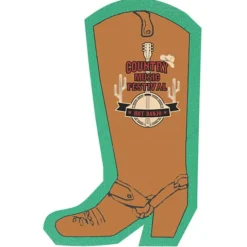 Cushioned Jar Opener - Cowboy Boot - Full Color