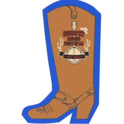 Cushioned Jar Opener - Cowboy Boot - Full Color