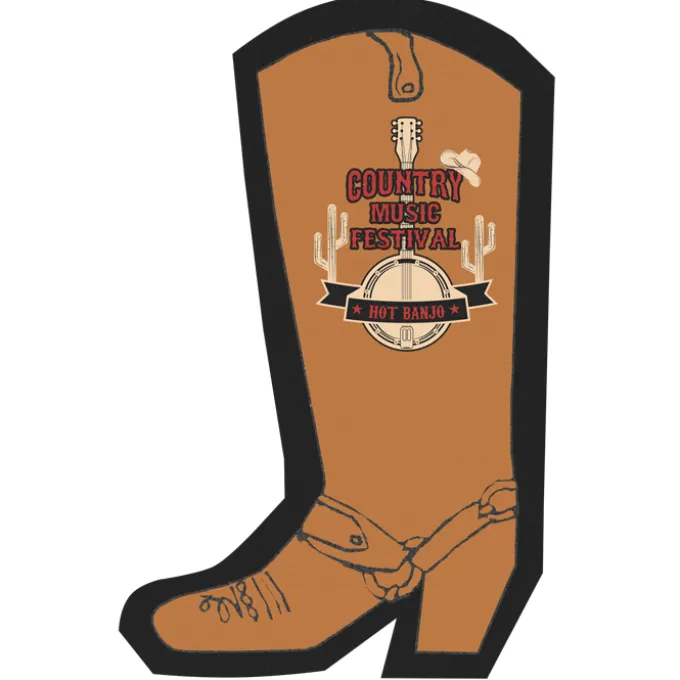 Cushioned Jar Opener - Cowboy Boot - Full Color