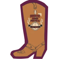 Cushioned Jar Opener - Cowboy Boot - Full Color