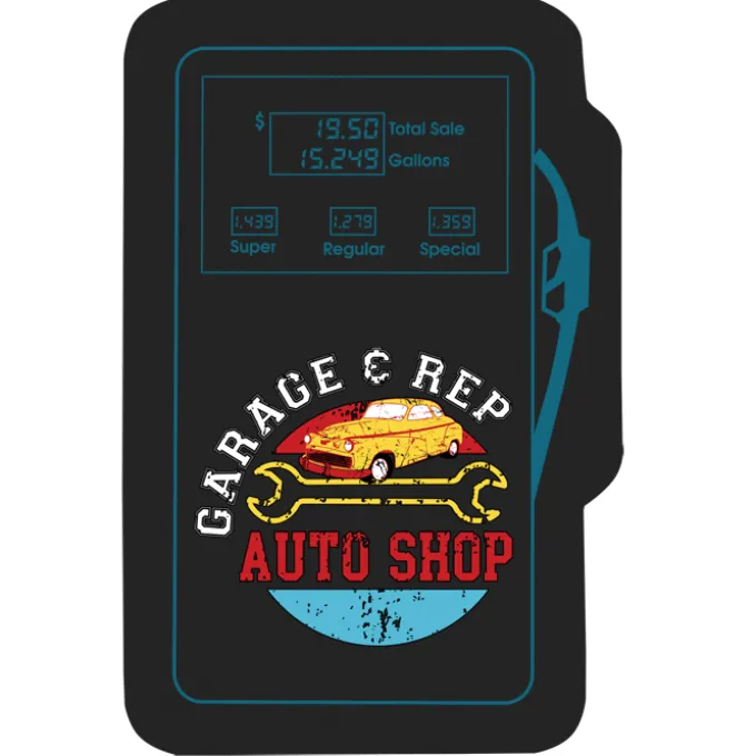 Cushioned Jar Opener - Gas Pump - Full Color