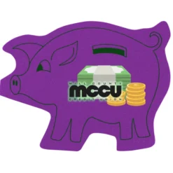 Cushioned Jar Opener - Piggy Bank - Full Color