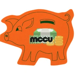 Cushioned Jar Opener - Piggy Bank - Full Color