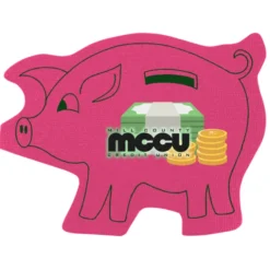 Cushioned Jar Opener - Piggy Bank - Full Color