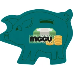 Cushioned Jar Opener - Piggy Bank - Full Color