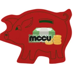Cushioned Jar Opener - Piggy Bank - Full Color