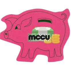 Cushioned Jar Opener - Piggy Bank - Full Color