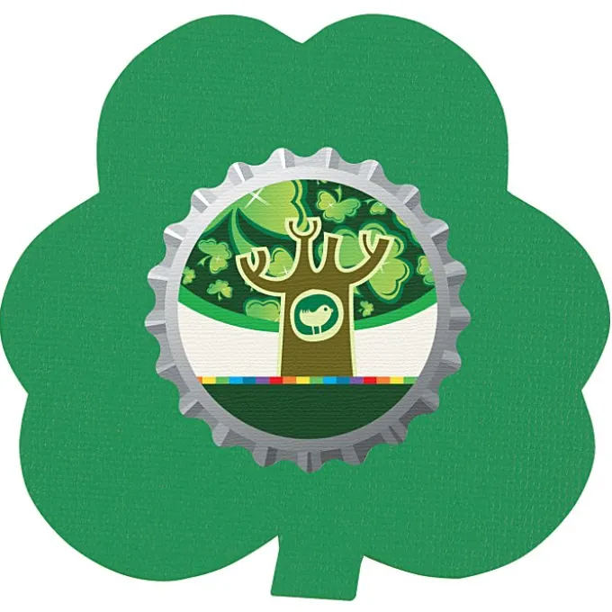 Cushioned Jar Opener - Shamrock - Full Color