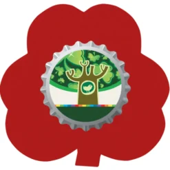 Cushioned Jar Opener - Shamrock - Full Color