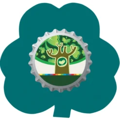 Cushioned Jar Opener - Shamrock - Full Color