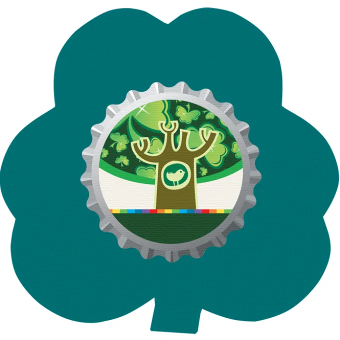 Cushioned Jar Opener - Shamrock - Full Color