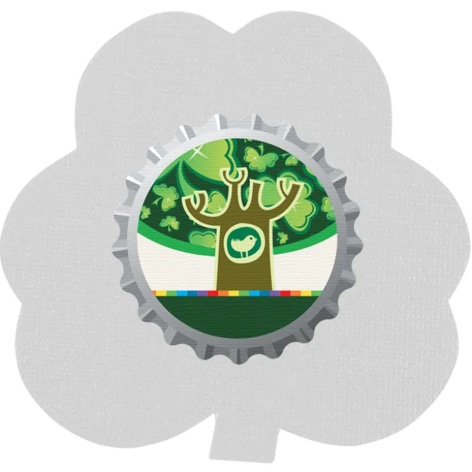Cushioned Jar Opener - Shamrock - Full Color