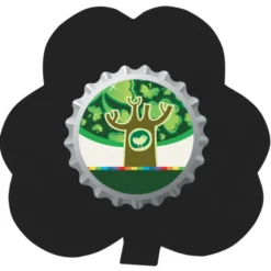 Cushioned Jar Opener - Shamrock - Full Color