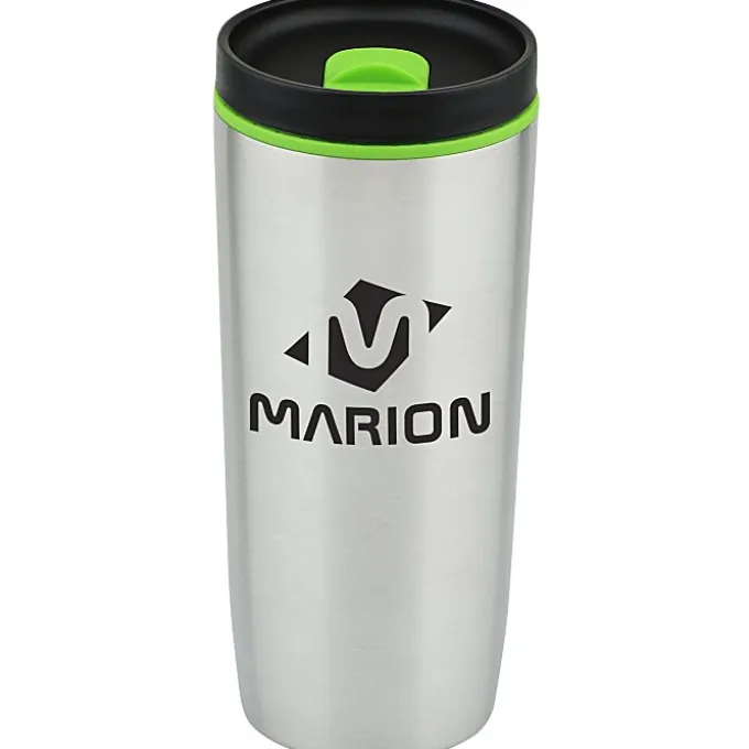 Custom Accent Stainless Travel Mug - 16 oz