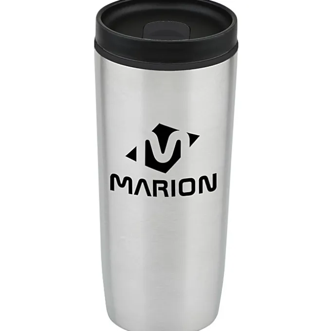 Custom Accent Stainless Travel Mug - 16 oz