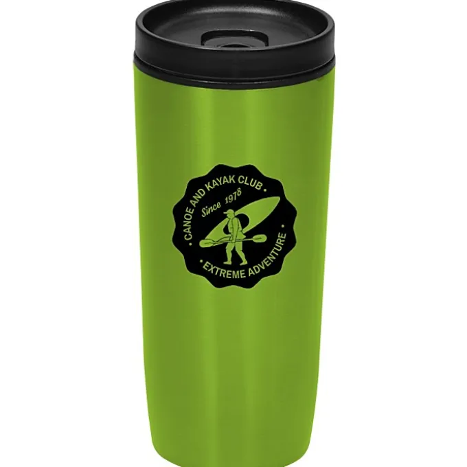 Custom Accent Stainless Travel Mug - 16 oz - Colors
