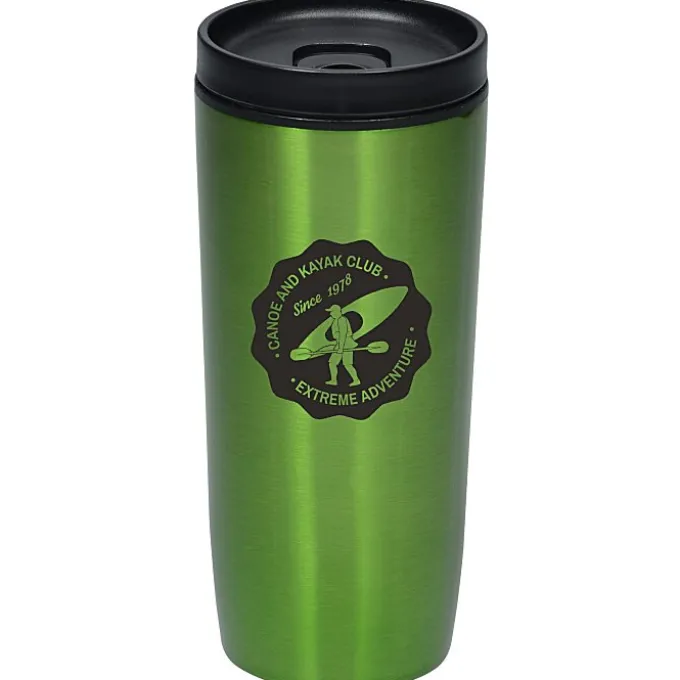 Custom Accent Stainless Travel Mug - 16 oz - Colors