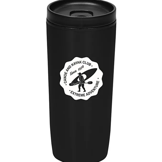 Custom Accent Stainless Travel Mug - 16 oz - Colors