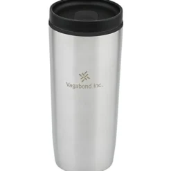 Custom Accent Stainless Travel Mug - 16 oz - Laser Engraved