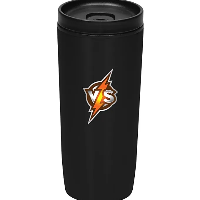 Custom Accent Stainless Travel Mug - 16 oz - Colors - Full Color