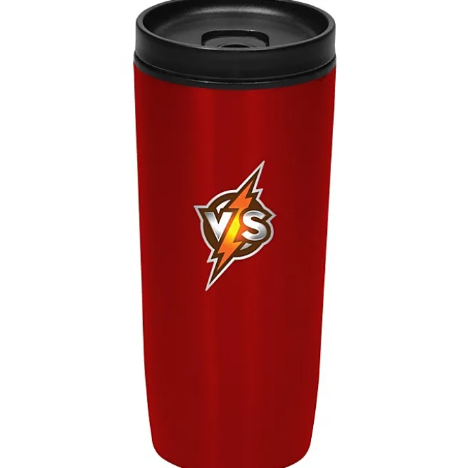 Custom Accent Stainless Travel Mug - 16 oz - Colors - Full Color