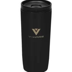 Custom Accent Stainless Travel Mug - 16 oz - Colors - Laser Engraved