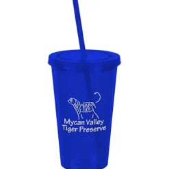 Customized Acrylic Tumbler with Straw - 16 oz