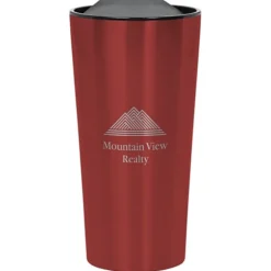 Customized Fashion Metallic Travel Mug - 16 oz - Laser Engraved