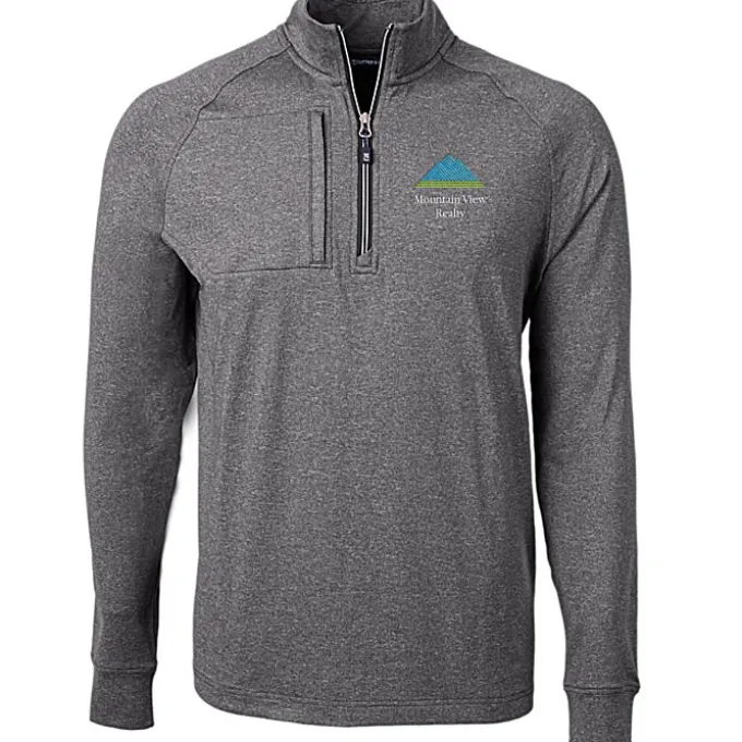 Cutter & Buck Adapt Knit Heather 1/4-Zip Pullover - Men's