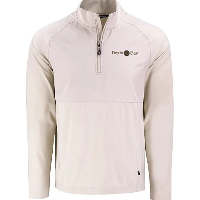 Cutter & Buck Adapt Knit Hybrid 1/4-Zip Pullover