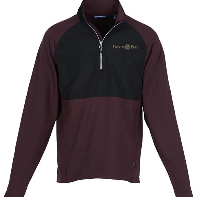Cutter & Buck Adapt Knit Hybrid 1/4-Zip Pullover
