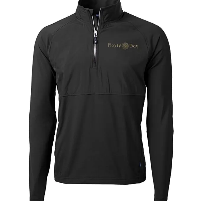 Cutter & Buck Adapt Knit Hybrid 1/4-Zip Pullover