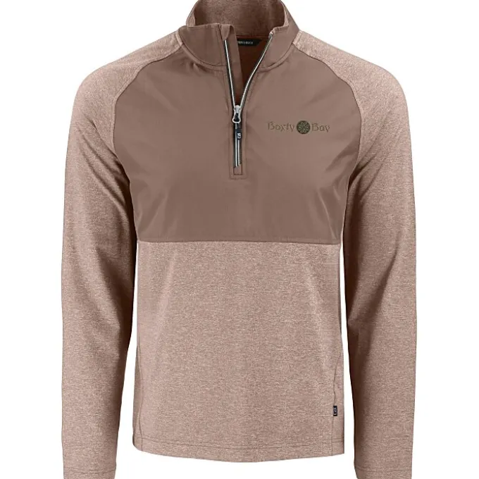 Cutter & Buck Adapt Knit Hybrid 1/4-Zip Pullover