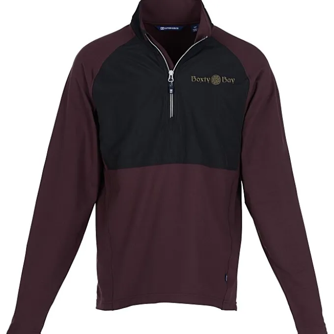 Cutter & Buck Adapt Knit Hybrid 1/4-Zip Pullover