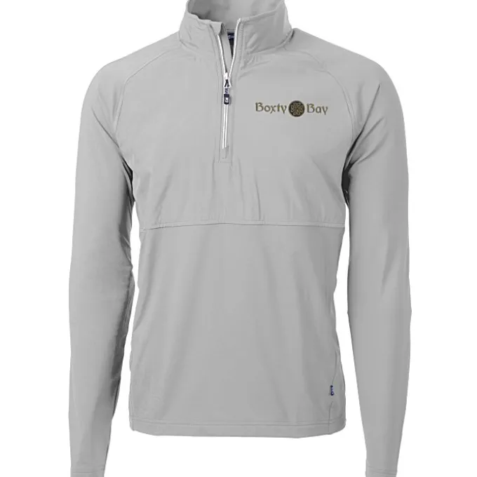 Cutter & Buck Adapt Knit Hybrid 1/4-Zip Pullover