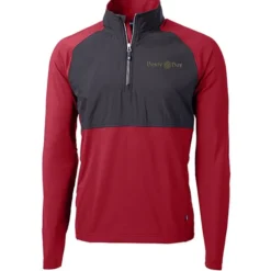Cutter & Buck Adapt Knit Hybrid 1/4-Zip Pullover