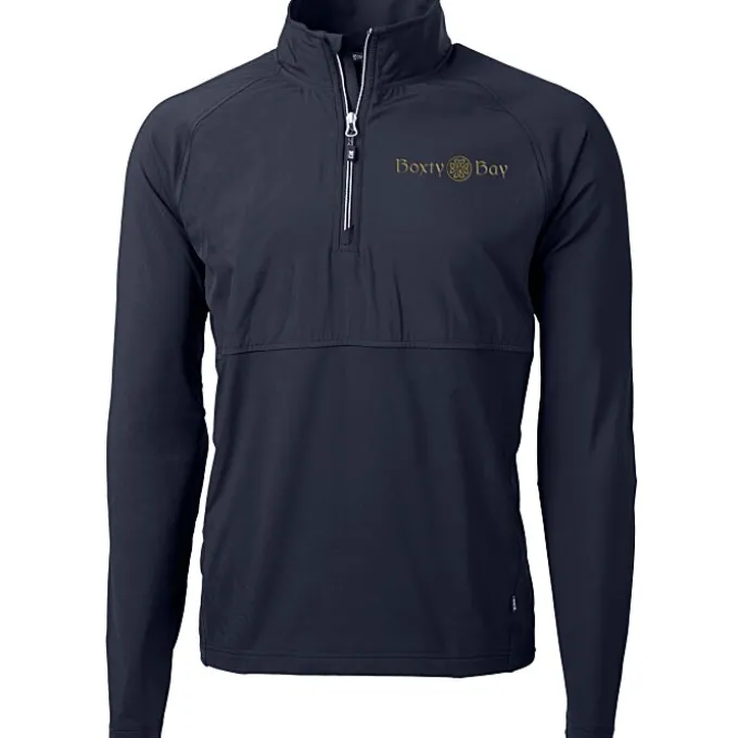Cutter & Buck Adapt Knit Hybrid 1/4-Zip Pullover