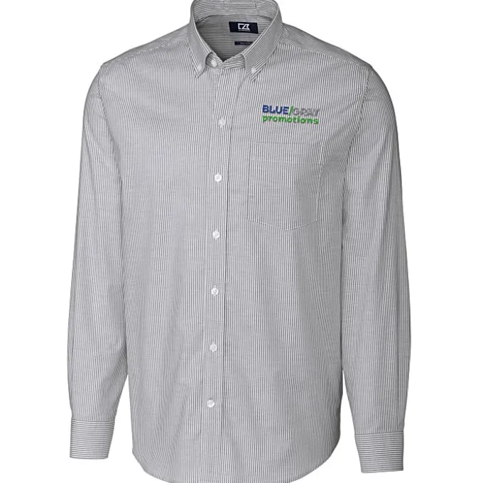 Cutter & Buck Epic Easy Care Stretch Oxford Stripe Shirt - Men's