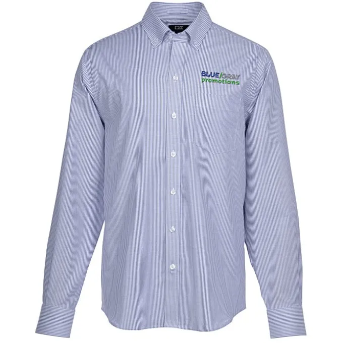 Cutter & Buck Epic Easy Care Stretch Oxford Stripe Shirt - Men's