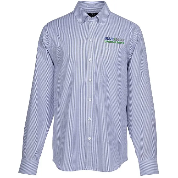 Cutter & Buck Epic Easy Care Stretch Oxford Stripe Shirt - Men's