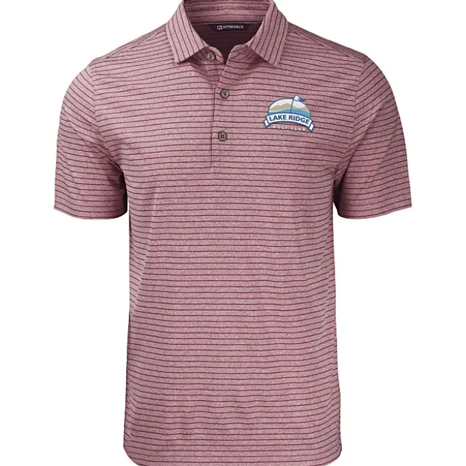 Cutter & Buck Forge Heather Stripe Polo